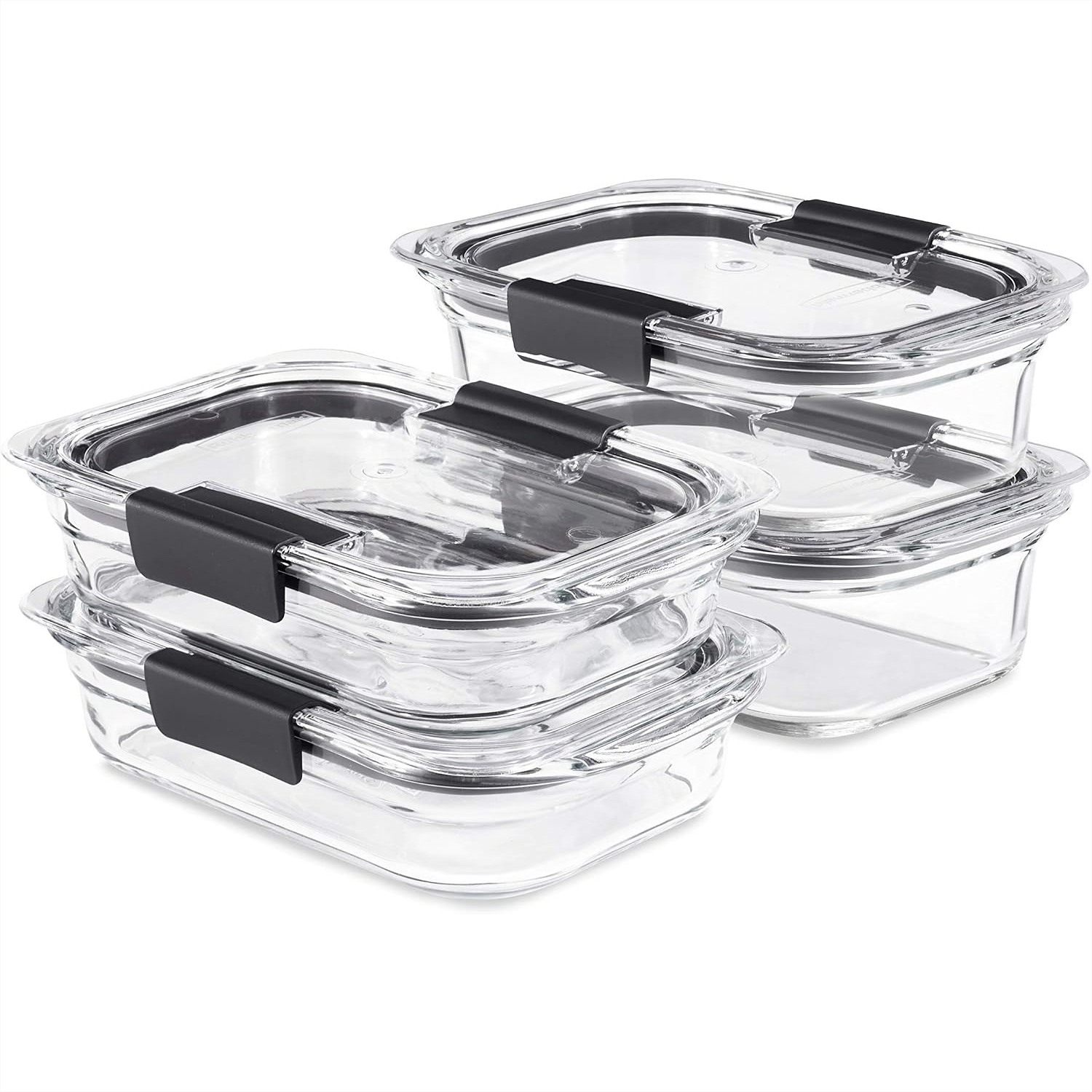 Meal Prep Oven Safe Containers - Set di 4 Contenitori in Vetro