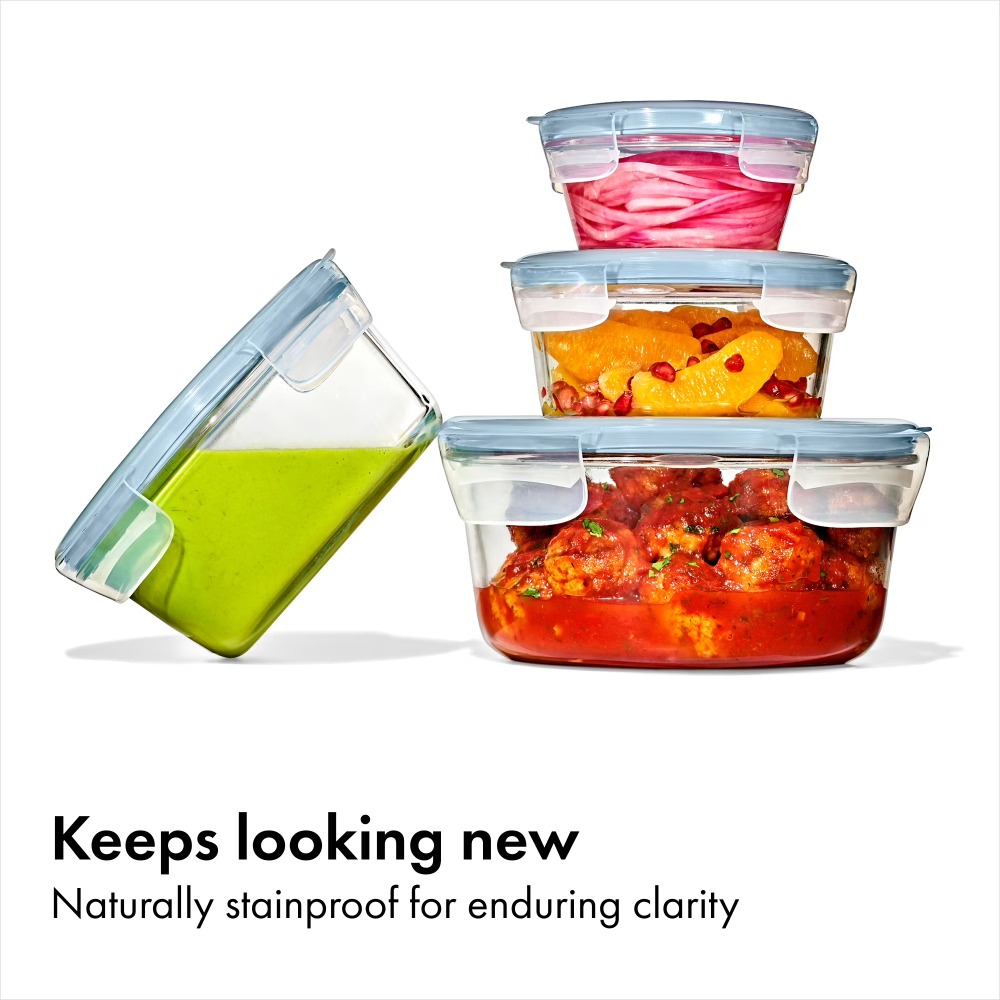 Meal Prep Oven Safe Containers - Set di Contenitori in Vetro Rotondi