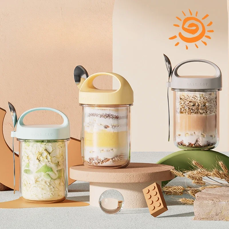 Meal Prep Oatmeal Jars - 420ML Nuove tazze per la colazione