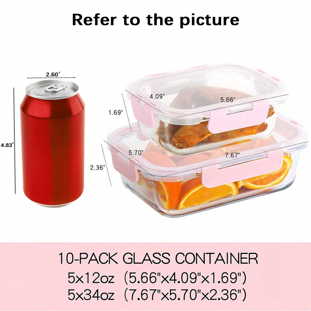 Set di 10 Contenitori in Vetro - Meal Prep Oven Safe Containers recensione e prezzo