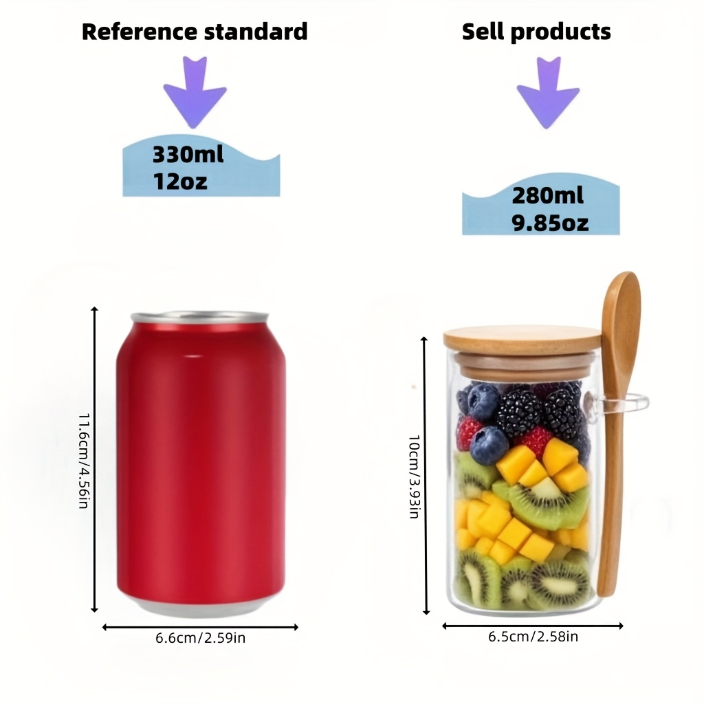 4/8/12 pezzi, tazze per colazi - Meal Prep Oatmeal Jars recensione e prezzo