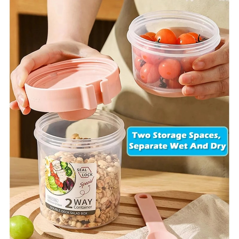 Tazza per insalata portatile T - Meal Prep Oatmeal Jars recensione e prezzo