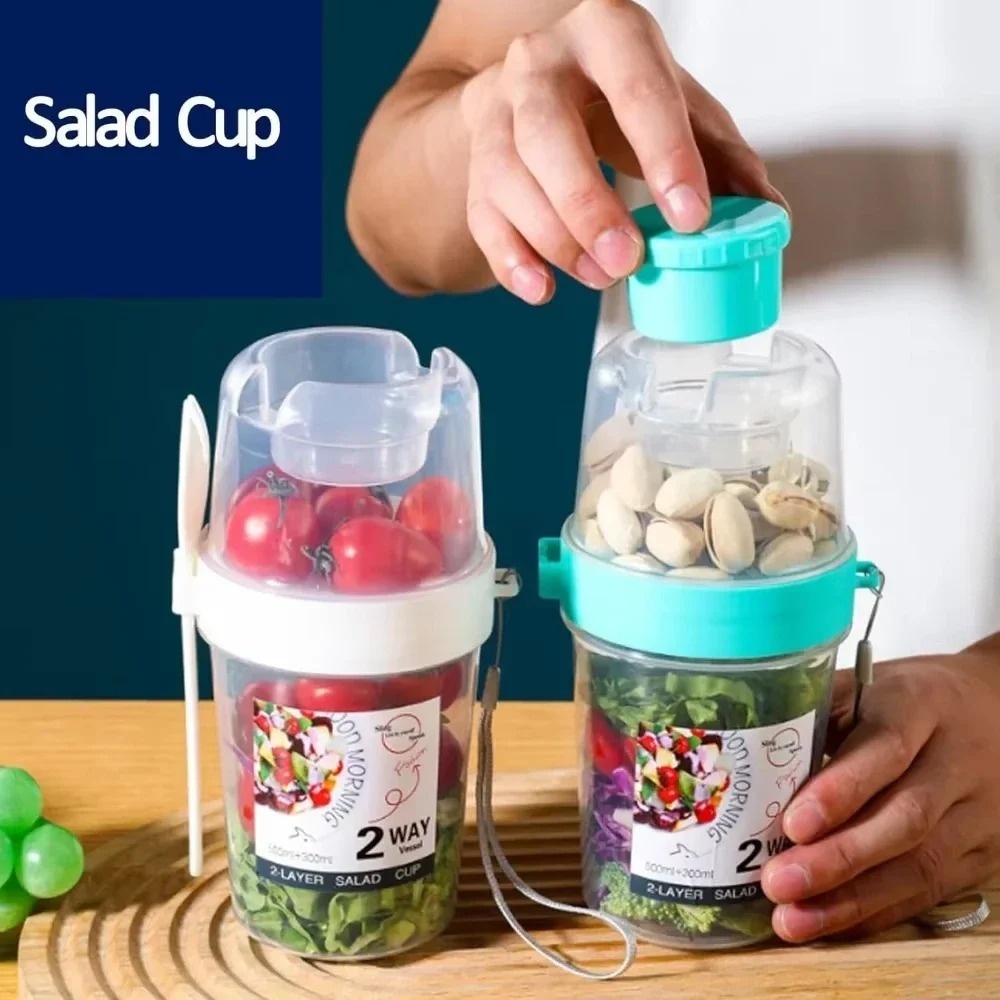 Tazza per insalata portatile T - Meal Prep Oatmeal Jars recensione e prezzo