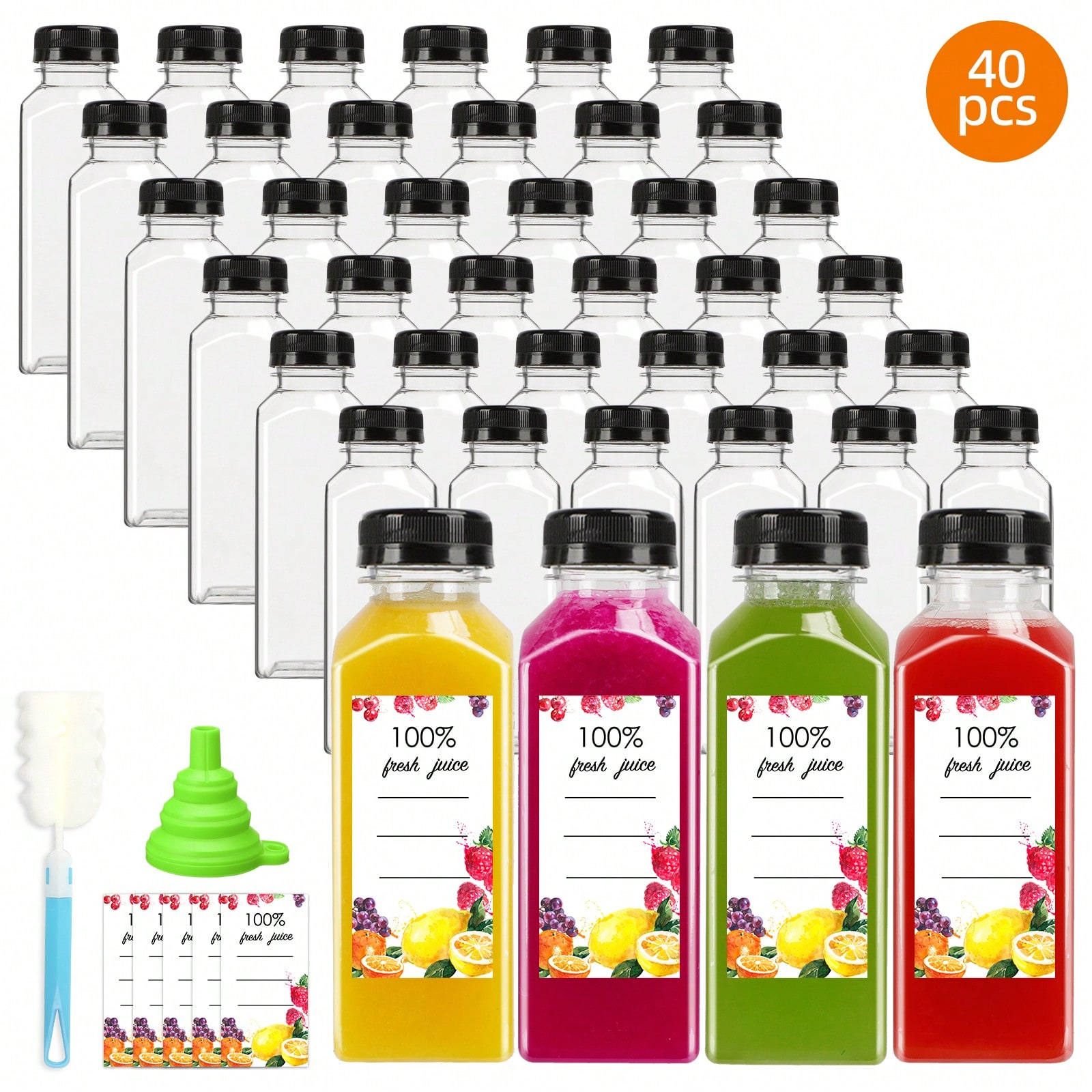 Bottiglie di plastica per succ - Meal Prep Smoothies recensione e prezzo