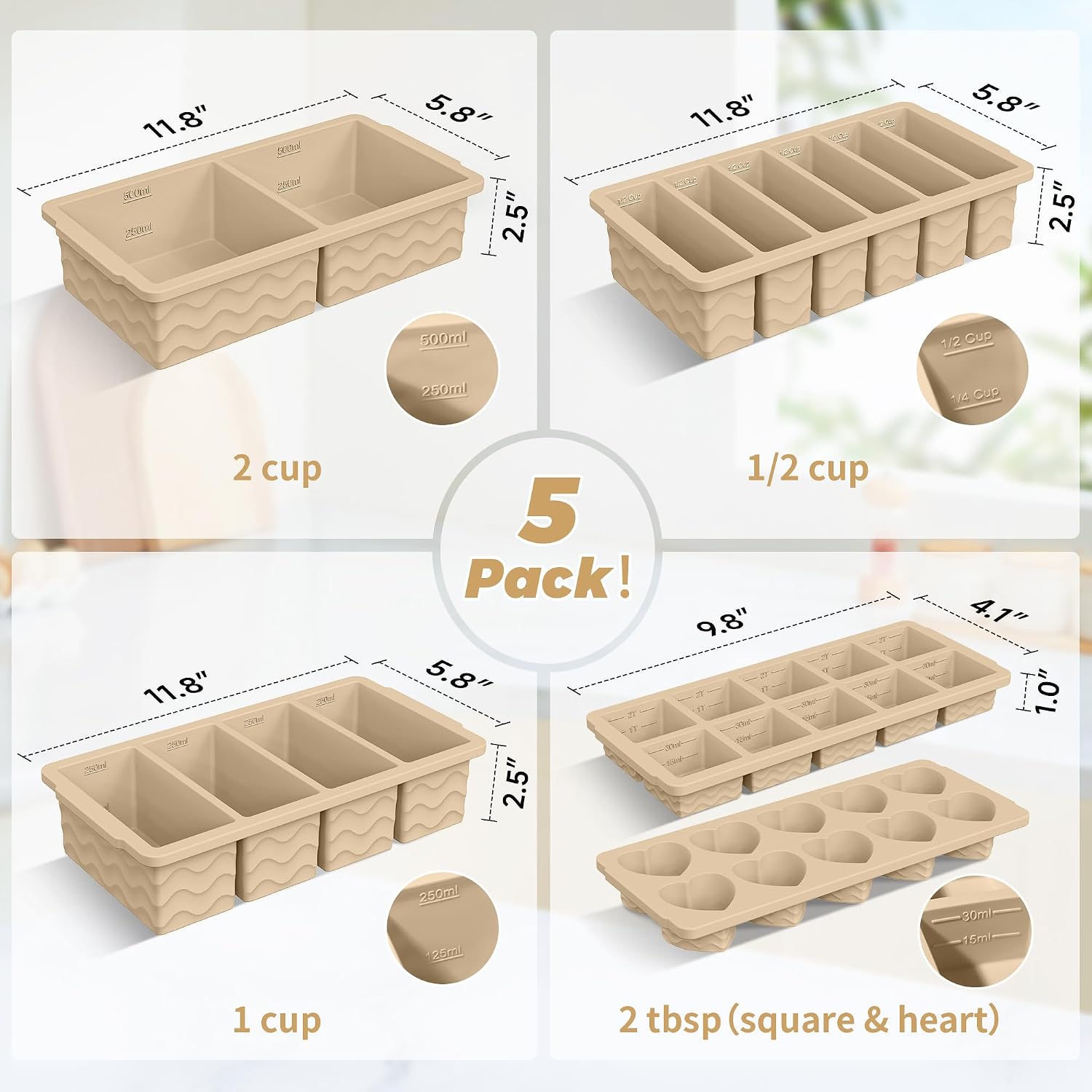 Stampo in silicone per congela - Meal Prep Oven Safe Containers recensione e prezzo
