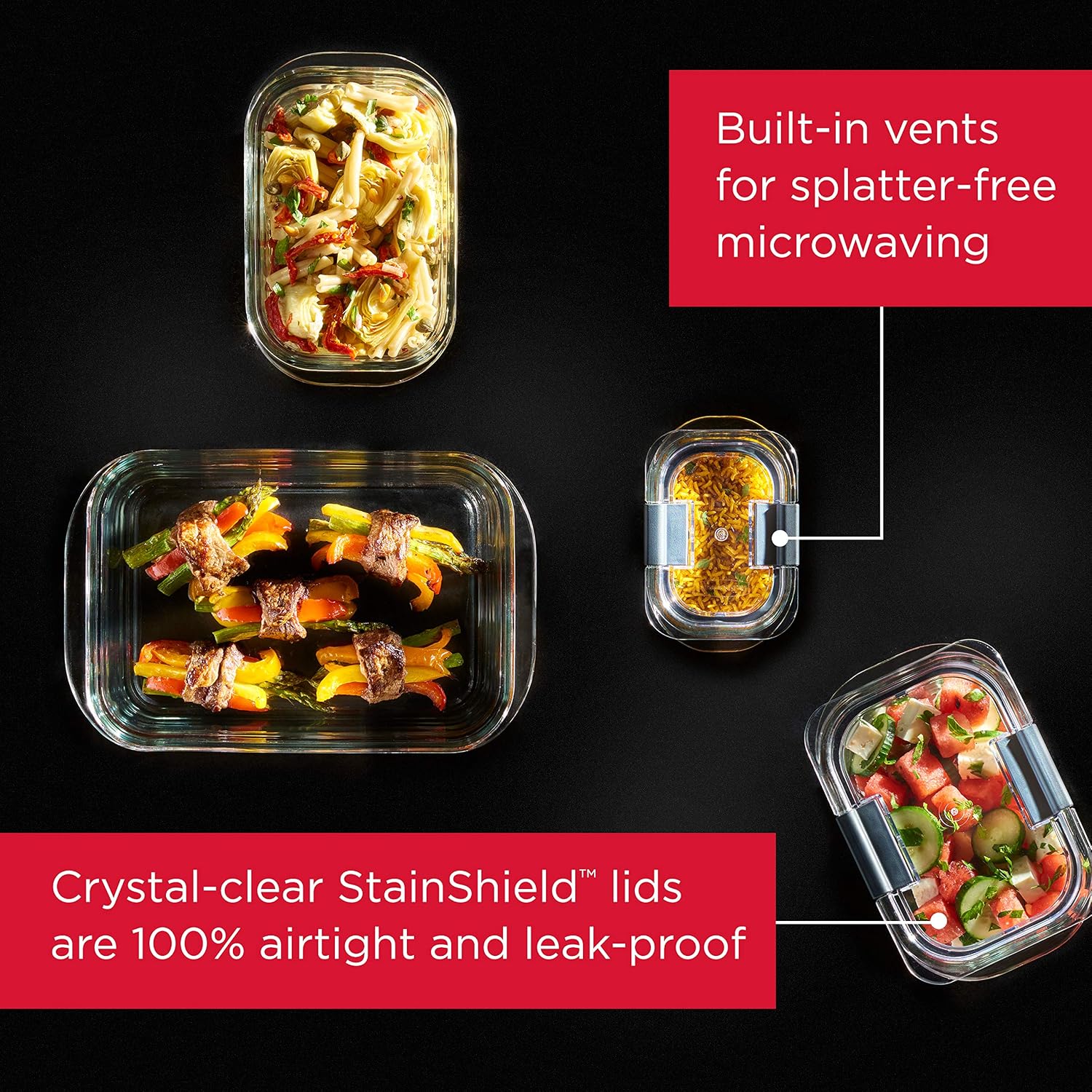 Set di 4 Contenitori in Vetro  - Meal Prep Oven Safe Containers recensione e prezzo