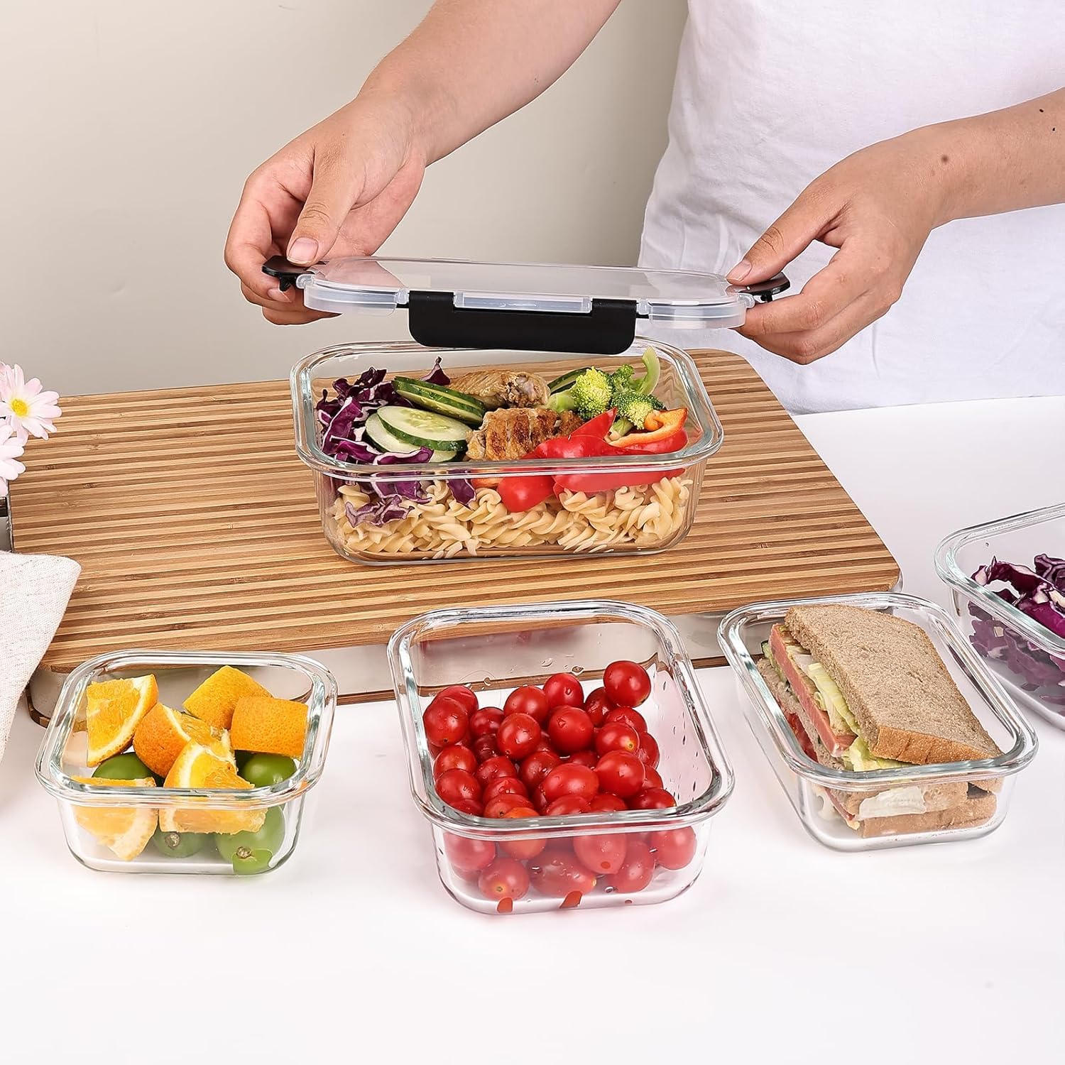 Set di 8 Contenitori in Vetro  - Meal Prep Oven Safe Containers recensione e prezzo
