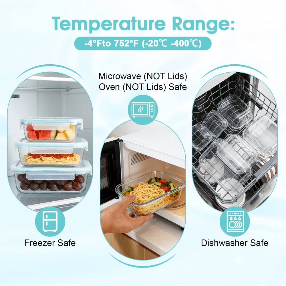 Set di 24 Contenitori in Vetro - Meal Prep Oven Safe Containers recensione e prezzo