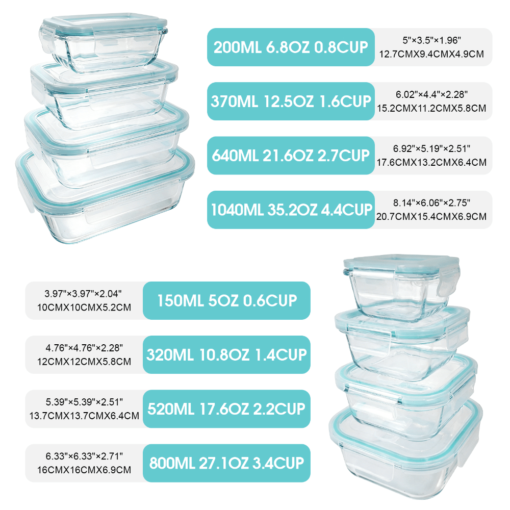 Set di 24 Contenitori in Vetro - Meal Prep Oven Safe Containers recensione e prezzo