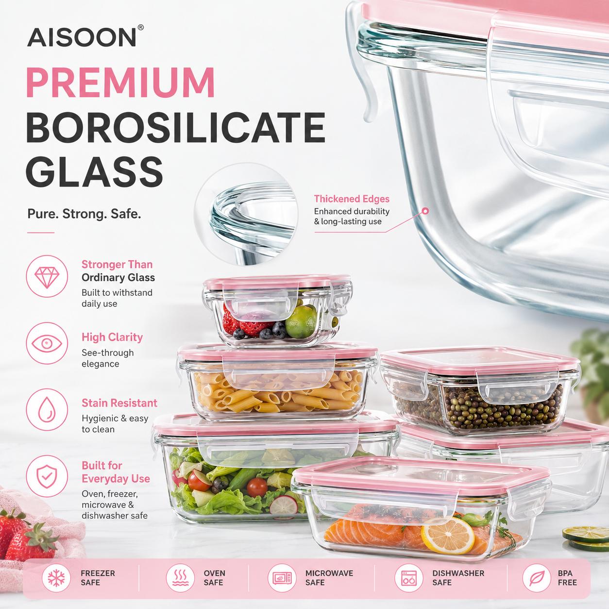 Set di 8/12 Contenitori Impila - Meal Prep Oven Safe Containers recensione e prezzo